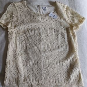 New J.Crew Eyelet Top